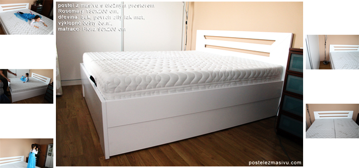 Praktické postele z masivu s úložným prostorem pro vaše pohodlí