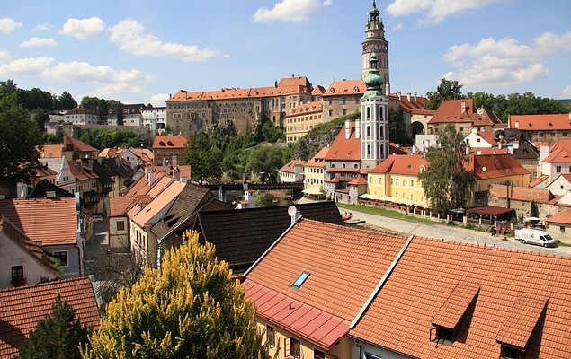 Střechy Český Krumlov