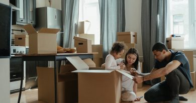 Family Unpacking After Moving